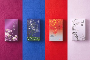 Bâton d'encens japonais Kyoto quatre saisons emballage de boîte-cadeau faible type de fumée bois de santal naturel parfum japonais en gros - Product Image 4