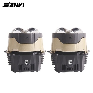 Sanvi Factory Price B5 3 Inch Blue Bi LED Projector Lens Headlight Auto Lights 12V Auto Lighting System 6000K Headlight Upgrade - Product Image 1