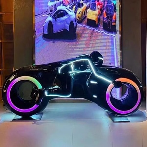 KTV Bar Livehouse Pub Food Restaurant Moto Sculpture Dessin Dynamique Racing Décoration Salle D'exposition Art Sculpture - Product Image 3