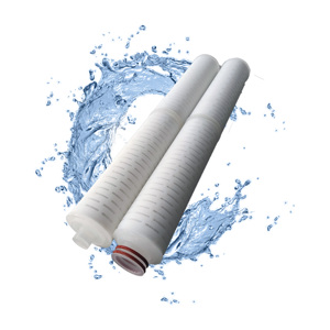 Pes Membrane Highly Asymmetric 0.22 Micron Pleated Filter Cartridge For Water Treatment <b>Machinery</b> - Product Image 1