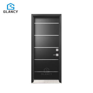 ประตูโค้งกระจกเดี่ยวสไตล์โมเดิร์นแบบฝรั่งเศส ได้รับการรับรองมาตรฐาน CE  สีดำเคลือบผง  ผิวเรียบ  ฉนวนกันความร้อน  กันน้ำ  สำหรับภายใน - Product Image 4