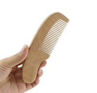 Logo personnalisé Brosse en laine de chèvre Cheveux de bébé Brosse de massage pour enfants Ensemble de mini peignes de brosse à cheveux en bois pour nouveau-nés