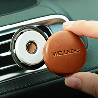 Fabricant de parfums d'intérieur, diffuseur d'aromathérapie pour voiture sur commande ODM/OEM, diffuseur d'air parfumé pour voiture en cuir d'agneau écologique