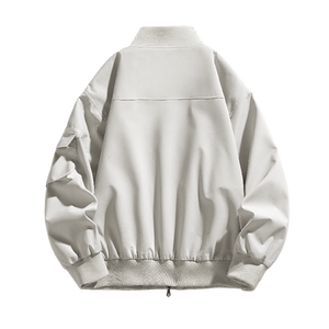 Chaqueta de lana de invierno con cuello de béisbol y capucha a prueba de viento para hombre con logotipo personalizado, otoño 2025, bolsillos grandes, versión coreana, ocio - Product Image 5