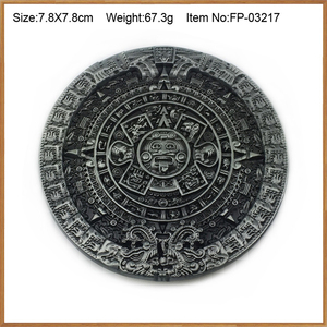 Produttori Designer personalizzato unico sagomato azteco calendario fibbia per uomo e donna - Product Image 2