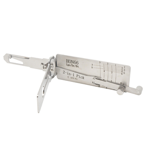 مجموعة أدوات فتح الأقفال الاحترافية LISHI HON66 فضية 2 في 1، أداة فتح أقفال أبواب السيارات، جهاز فك الشفرات وفتح الأقفال، أداة للحدادين - Product Image 2