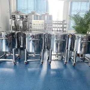 Stainless Steel Storage Tank For Food Cosmetic Liquid Pretreatment Storage Tank Meat Mixing Stirring Tank