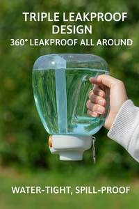 Extra Large Capacity 1300ml K-Style Fitness Bouteille d'eau extérieure portable lavable au lave-vaisselle avec paille - Product Image 3