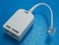 Répartiteur ADSL de haute qualité avec câble modulaire RJ11 répartiteur de modem ADSL xDSL 6P4C RJ11 Pots de modem ADSL en ligne répartiteur VDSL