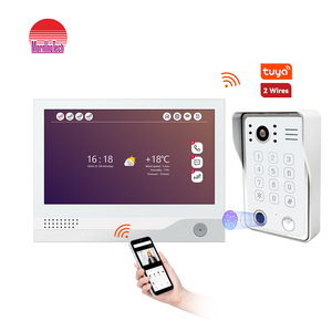 <span class=keywords><strong>Precio</strong></span> barato de fábrica Tuya 2-Wired Monitor interior Cámara de timbre digital <span class=keywords><strong>con</strong></span> desbloqueo Timbre de anillo de 2 vías - Product Image 1