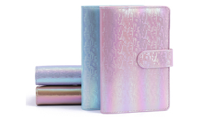 Cahier personnalisé 2022 2023 violet noir rouge velours de pages de planification de journal avec protecteurs en métal et broderie pour des cadeaux uniques - Product Image 6