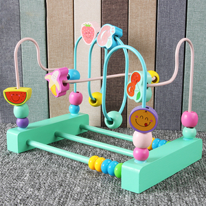 2020 nuevo estilo de madera de colores fresa/banana mini cuentas laberinto juguetes barato al por mayor | Juguetes Educativos en - Product Image 3