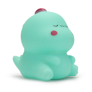 Jixin YDE008 Baby Bath <strong>Toy</strong> <strong>Rubber</strong> Duck <strong>Toy</strong> for Bath Play-Water Float Squeaking Sound Light Green Dinosaur Shape - Product Image 2