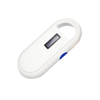 RFID Animal Glass Capsule Tag 134,2 kHz Microchip Reader Material ABS Interfaz USB 3-13cm Distancia de lectura Estándar ISO 7815 para