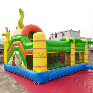 Castillo inflable Chateau Jungle Gorilla, combo de tobogán inflable, castillo inflable comercial, brincolín para niños, equipo de juegos. - Product Image 4