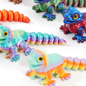 Vashine - Juguetes <span class=keywords><strong>de</strong></span> Lizardo <span class=keywords><strong>de</strong></span> Cristal Flexibles, Coloridos y Divertidos, Impresos en 3D, Material PLA, <span class=keywords><strong>Figuras</strong></span> <span class=keywords><strong>de</strong></span> Acción para Niños, Juguetes Coleccionables - Product Image 6