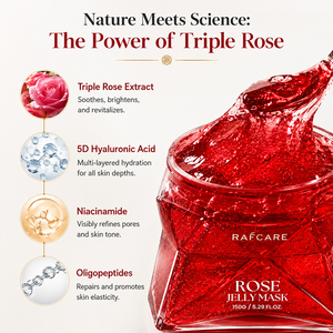 <span class=keywords><strong>Mascarilla</strong></span> Facial de Agua de Rosas con Niacinamida y Oligopéptidos, Sin Sulfatos, Hidratante, Reafirmante, Reparadora, Calmante - Product Image 3