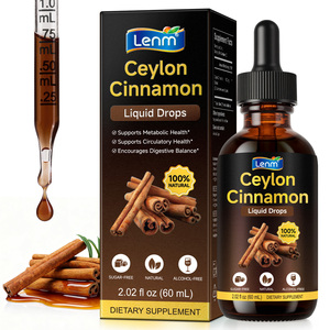 Lenm 100% Natuurlijke Voedingssupplementen Ceylon Kaneel Extract Orale Vloeibare Druppels voor Algehele Ondersteuning - Product Image 1