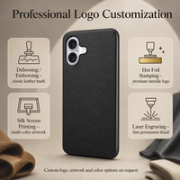 Étui de téléphone en cuir Togo à grain de litchi PU, compatible avec la charge sans fil, coque de protection pour iPhone 12 13 14 15 16