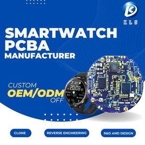 Kls Tùy Chỉnh OEM Thiết Bị Mặc <span class=keywords><strong>PCB</strong></span> Bảng Mạch Vòng Đeo Tay Thông Minh <span class=keywords><strong>PCB</strong></span> In Ấn Sản Xuất Đồng Hồ Thông Minh Bo Mạch Chủ Phát Triển - Product Image 2