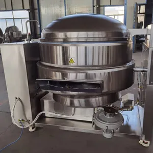 Industrial 600L heating Induction jacketed kettle cooking mixer for cheese