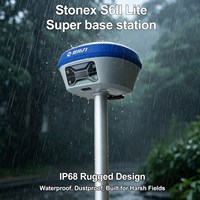 Estación Base Súper Compacta Stonex S6II Lite con Radio Integrada para Topografía, 1408 Canales, Receptor IMU RTK con Software Surpad