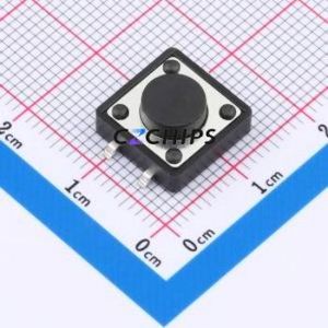 SMG-03T-H055A1 Tactile Switch SMD-4P,12x12mm Switch Single Pole Single Throw Round Button 2.5N 12mm - Product Image 1