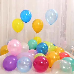 라텍스 풍선 헬륨 하이 퀄리티 생일 풍선 파티 장식 금속 진주 글로브