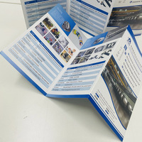 Brochures numériques miniatures personnalisées à trois volets, dépliants imprimés, catalogue, livret d'instructions, fabriqués en papier cartonné durable