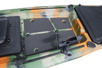 Kayak de pêche pour 1 personne de 12,7 pieds avec siège pivotant, kayak en plastique à assise surélevée de 13 pieds, design léger et portable Vicking