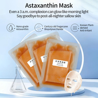 Masker Astaxanthin Haematococcus Pluvialis Jeruk Label Pribadi Super Astaxanthin Serum Perawatan Kulit untuk Wajah Menargetkan Kulit Kusam