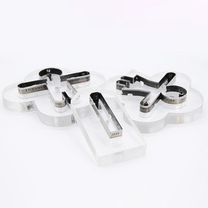 DIY 열쇠 고리 칼 금형 아크릴 기반 레이저 칼 가죽 다이 커팅 금형 - Product Image 1