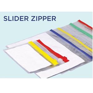 <b>Laminated</b> <b>Pouch</b> Slider Zipper Reusable Waterproof Storage Bag for Stationery Packaging Durable Lightweight - Product Image 3