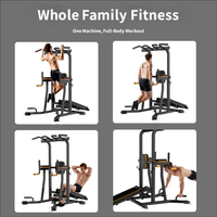 Barra de dominadas multifuncional para adultos, equipo de fitness combinado con barras paralelas para dominadas