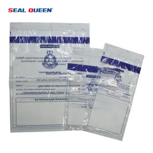 Seal Queen Custom ized Design Kunststoff umschlag Beweis Tasche Security Tamper Deposit Bag