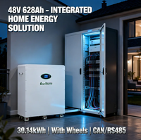 Baterai LiFePO4 30kWh 48V 628Ah untuk Sistem Panel Surya Tipe Berdiri Lantai dengan Roda
