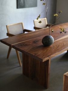 Mesa de Comedor Extensible Cuadrada Grande de Estilo Nórdico Moderno, de Madera de Nogal Negro Norteamericano Sólido, Minimalista Italiana, <span class=keywords><strong>para</strong></span> 8 Personas - Product Image 2