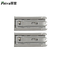 Amortisseur hydraulique à double rebond - Support de glissière à ressort pour systèmes de portes coulissantes