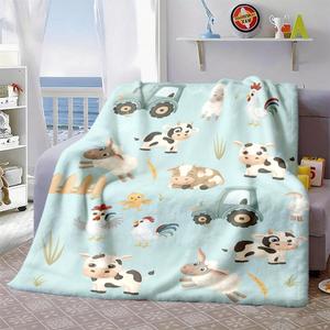 Assorted Print Animals Scene Flannel <b>Blanket</b> Throw <b>Blanket</b> Nap <b>Blanket</b> Cozy Warm <b>Super</b> <b>Soft</b> for Home Office Nap Custom Print - Product Image 5