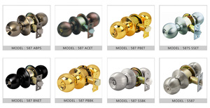 Serratura Cilindrica Cilindrica in acciaio inossidabile con pomello tondo cerchiarezza Cilindrica de <span class=keywords><strong>pomo</strong></span> 587ABET, serratura per porta di entrata OEM Ecuador Hyland - Product Image 6