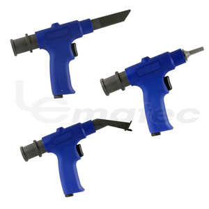 Pistolet souffleur et aspirateur Lematec 1/4 pouce en nylon composite pour usage industriel en atelier, avec jeu de buses à changement rapide - Product Image 1