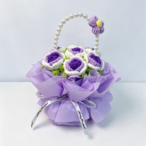 Cesta <span class=keywords><strong>de</strong></span> Flores <span class=keywords><strong>de</strong></span> Cuerda <span class=keywords><strong>de</strong></span> Algodón Tejida a Crochet, Organizador <span class=keywords><strong>de</strong></span> Almacenamiento Hecho a Mano <span class=keywords><strong>para</strong></span> Decoración del Hogar, <span class=keywords><strong>para</strong></span> Cuarto <span class=keywords><strong>de</strong></span> Bebé o Baño - Product Image 4