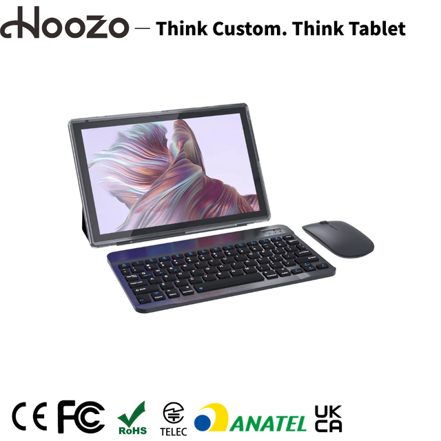 10.1" Android Education Tablet PC 4GB 64GB Keyboard Mouse Bundle for Online Classes Video Lessons Digital Classroom School Use