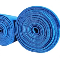 Feuille de mousse de silicone à cellules ouvertes bleue, densité 200, épaisseur 6 mm, rouleau d'éponge isolante thermique pour table à repasser et presse à chaud