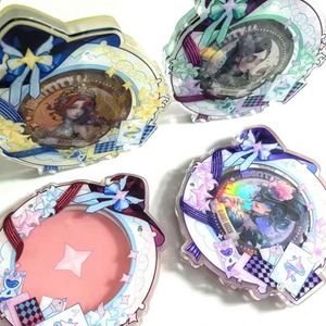 Nouveau style porte-carte photo personnalisé Kpop Star, pendentif de rangement pour étoile préférée, porte-clés créatif en acrylique, rangement pour photocarte en plastique - Product Image 1