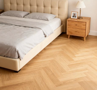 Carreaux de sol en bande de bois finition mate Porcelaine aspect bois rustique pour salle de bain Accent à chevrons en céramique avec fonction antidérapante