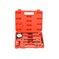 Manomètre de pression de carburant - 0-100 PSI, kit de testeur de pression de pompe d'injection de carburant universel pour voiture, camion, SUV, moto, VTT, VR