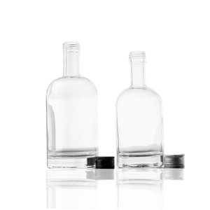 Botella de vidrio de Alcohol de licor transparente 100mL 200ml 350ml 500ml Vino Whisky Vino Vodka <span class=keywords><strong>Gin</strong></span> Ron Bebidas Botella de vidrio con tapón de rosca - Product Image 4