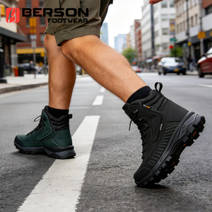 Bottes de randonnée en montagne de haute qualité garanties, OEM ODM, logo personnalisé, semelle en caoutchouc antidérapante - Product Image 2