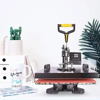 Máquina de Prensa de Calor Digital 5 en 1 para Camisetas, Gorras y Tazas, Transferencia por Sublimación Multifuncional para Uso Doméstico
